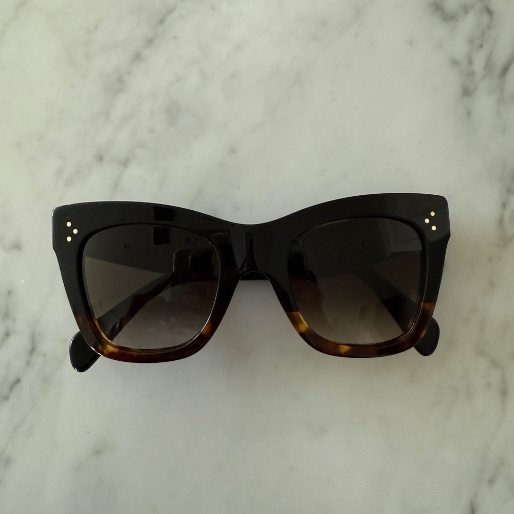 Stylish Black and Brown Sunglasses Celine